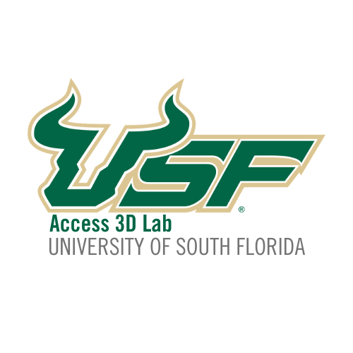USF Access 3D Lab logo with green USF wordmark above University of South Florida text