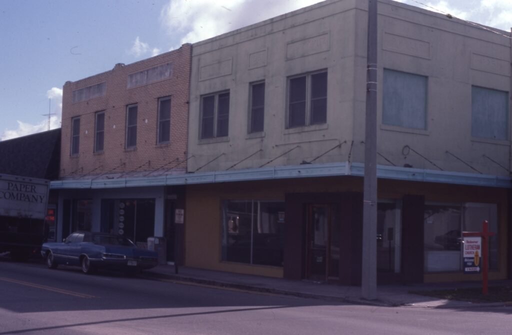 Historic downtown Bartow commercial buildings along Main Street before CRA redevelopment